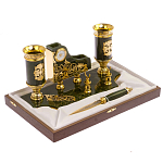 Настольный письменный набор из нефрита с ножом для бумаг в подарочной коробке Maecenas варинант исполнения - 3 | Loft Concept в Уфе