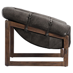 Кресло Duncan винтажная черная кожа варинант исполнения - 3 | Loft Concept в Уфе