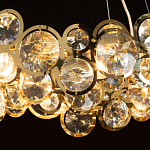 Люстра подвесная из золотых колец 57 см Golden Circles варинант исполнения - 5 | Loft Concept в Уфе