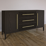 Буфет Primo с тремя ящиками и двумя фасадами Темный орех варинант исполнения - 2 | Loft Concept в Уфе