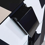 Дизайнерский комод в чёрно-белую полоску Ziqqurat варинант исполнения - 1 | Loft Concept в Уфе