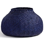 Корзина синяя Elewisa Wicker Basket варинант исполнения - 2 | Loft Concept в Уфе