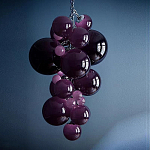 Люстра Grape Balls Сливовый цвет стекла варинант исполнения - 1 | Loft Concept в Уфе