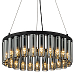 Люстра со стеклянными цилиндрическими плафонами Luminous Cylinders Smoky Round варинант исполнения - 1 | Loft Concept в Уфе