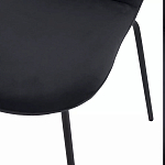 Стул черный с обивкой из велюра Black Archie Chair варинант исполнения - 6 | Loft Concept в Уфе