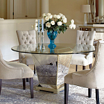 Стол обеденный круглый на зеркальном основании Spectacular Table варинант исполнения - 2 | Loft Concept в Уфе