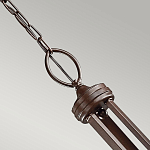 Люстра с белыми тканевыми абажурами в прозрачных стеклянных цилиндрах Kichler варинант исполнения - 15 | Loft Concept в Уфе