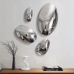 Абстрактная скульптура на стену в виде капли воды Water Outline варинант исполнения - 7 | Loft Concept в Уфе