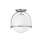 Потолочный светильник с плафоном в форме белого матового шара Hinkley варинант исполнения - 7 | Loft Concept в Уфе