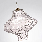 Подвесной светильник с плафоном из фактурного прозрачного стекла Light Ensemble варинант исполнения - 9 | Loft Concept в Уфе