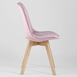 Стул с мягким велюровым сиденьем Arvika Pink варинант исполнения - 2 | Loft Concept в Уфе