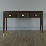 Дизайнерский Письменный стол Elsa Dreams Walnut с тремя ящиками варинант исполнения - 1 | Loft Concept в Уфе