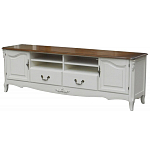 ТВ-тумба в стиле прованс из массива дерева Montmartre Wooden Provence TV Stand варинант исполнения - 1 | Loft Concept в Уфе