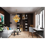 Люстра с каскадом из разноцветных круглых подвесов Key Lustar варинант исполнения - 1 | Loft Concept в Уфе