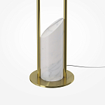 Напольный торшер светодионый золотой Lumen Duo варинант исполнения - 4 | Loft Concept в Уфе