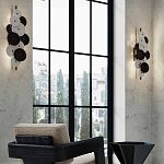 Бра светодиодное из черно-белых дисков Contrast Sample варинант исполнения - 7 | Loft Concept в Уфе