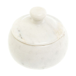 Сахарница из натурального камня Мрамор Белый Stone Sugar Bowls варинант исполнения - 2 | Loft Concept в Уфе