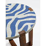 Приставной столик с инкрустацией Azure Reef Side Table - Bone Inlay варинант исполнения - 1 | Loft Concept в Уфе