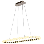 Люстра подвесная светодиодная с круглыми плафонами белого цвета PEARLS Suspension 100  варинант исполнения - 4 | Loft Concept в Уфе