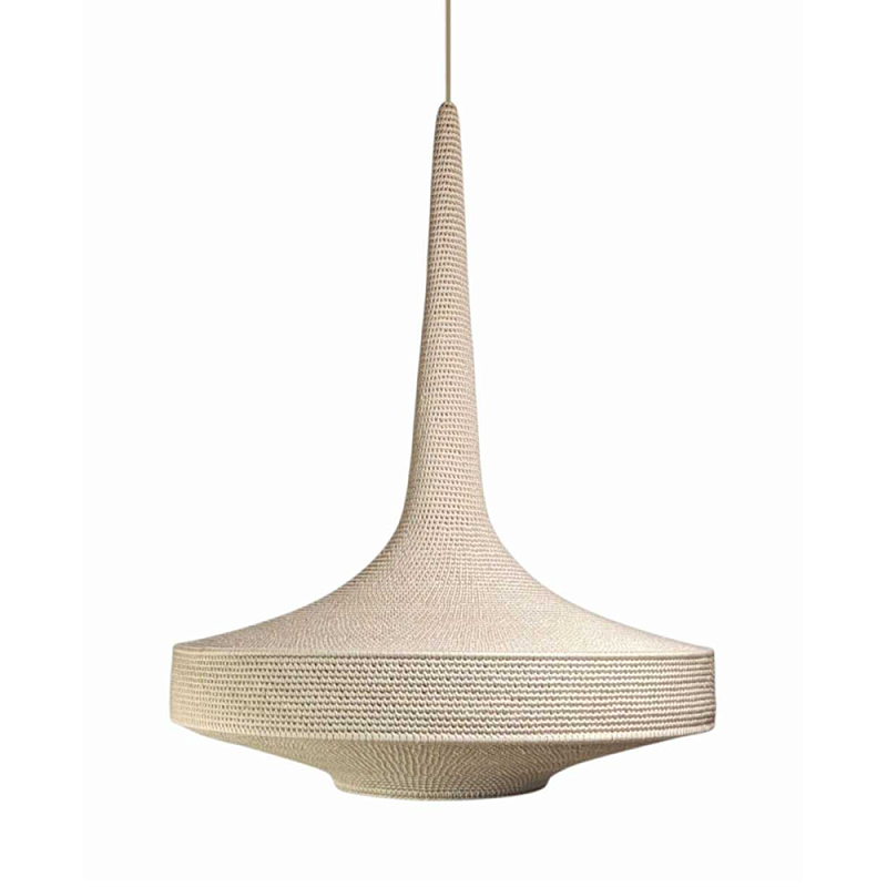 Подвесной вязаный бежевый светильник «Лампа Марракеша» Бежевый в Уфе | Loft Concept 