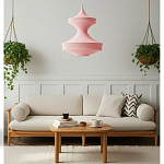 Подвесной вязаный розовый светильник «Моника» варинант исполнения - 5 | Loft Concept в Уфе