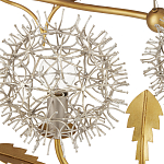 Люстра круглая с декором в виде цветков одуванчика Hanging Dandelion варинант исполнения - 1 | Loft Concept в Уфе