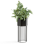 Кашпо Elevated Planters Сlive 59 черное  варинант исполнения - 2 | Loft Concept в Уфе