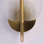 Бра с изогнутым рельефным плафоном Textured Glass варинант исполнения - 5 | Loft Concept в Уфе