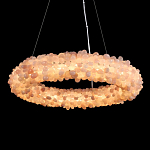 Люстра кольцевая с частичками натурального горного хрусталя Crystal Shimmer варинант исполнения - 2 | Loft Concept в Уфе