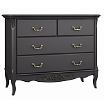 Комод черный из массива бука в стиле прованс Black Provence варинант исполнения - 2 | Loft Concept в Уфе