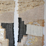 Триптих Геометрический гобелен бежевый Figurative Beige Wall Hangings варинант исполнения - 2 | Loft Concept в Уфе