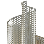 Бра серебряное изогнутой формы с перфорацией Perforation варинант исполнения - 1 | Loft Concept в Уфе