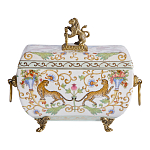 Шкатулка с фигуркой льва на крышке Eden Garden варинант исполнения - 3 | Loft Concept в Уфе