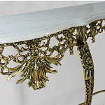 Консоль из бронзы с мраморной столешницей Bronze Console варинант исполнения - 2 | Loft Concept в Уфе