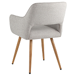 Стул в рогожке серого цвета NEASAN STOOL варинант исполнения - 4 | Loft Concept в Уфе