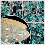 Люстра зеленая каскадная Green Light CascadeDroplet Chandelier варинант исполнения - 3 | Loft Concept в Уфе