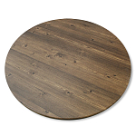 Стол журнальный c коричневой круглой столешницей на трех металлических ножках Charm Coffee Table варинант исполнения - 3 | Loft Concept в Уфе