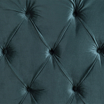 Кровать двуспальная зеленая с основанием из массива дерева с мягким изголовьем Velour Beds варинант исполнения - 2 | Loft Concept в Уфе