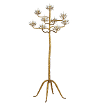 Торшер золотой в виде растения Golden Flower Glade варинант исполнения - 3 | Loft Concept в Уфе