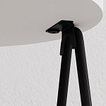 Стол приставной с 2-мя круглыми белыми столешницами ESSEL SIDE TABLE WHITE варинант исполнения - 2 | Loft Concept в Уфе