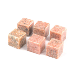 Камни для охлаждения виски из розового мрамора Natural Stone Cube варинант исполнения - 3 | Loft Concept в Уфе