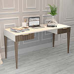 Рабочий стол с прямоугольной белой столешницей и 2-мя ящиками Harper Line варинант исполнения - 2 | Loft Concept в Уфе