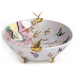 Белое фарфоровое блюдо с изображением бабочек Eden Garden варинант исполнения - 3 | Loft Concept в Уфе