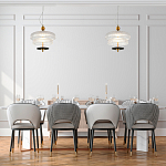 Подвесной светильник многослойный из рифленого прозрачного стекла Academy of Light варинант исполнения - 7 | Loft Concept в Уфе