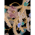 Люстра круглая с цветочным декором Miscellaneous herbs варинант исполнения - 2 | Loft Concept в Уфе