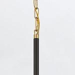 Подвесной светильник с плафоном в форме плоского купола и белой шарообразной лампой Eurofase варинант исполнения - 6 | Loft Concept в Уфе