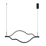 Подвесной светильник волнообразный изогнутый на двух тросах 123 см Spiral Lighting варинант исполнения - 4 | Loft Concept в Уфе