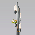 Торшер светодиодный с серым металлическим каркасом Generosity варинант исполнения - 2 | Loft Concept в Уфе