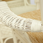 Комплект обеденный из ротанга Eloise grand white варинант исполнения - 8 | Loft Concept в Уфе