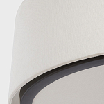 Потолочный светильник с круглым хлопковым абажуром Frosted Diffuser варинант исполнения - 3 | Loft Concept в Уфе